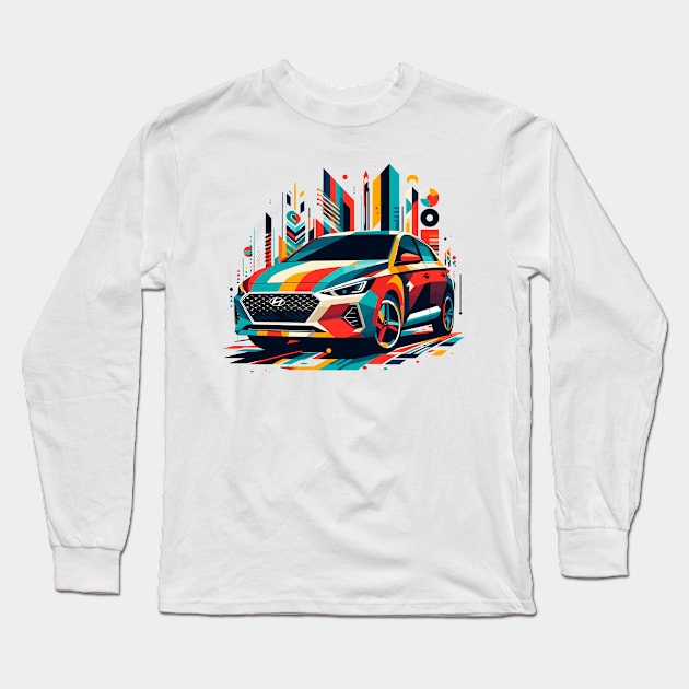 Hyundai I30 Long Sleeve T-Shirt by Vehicles-Art